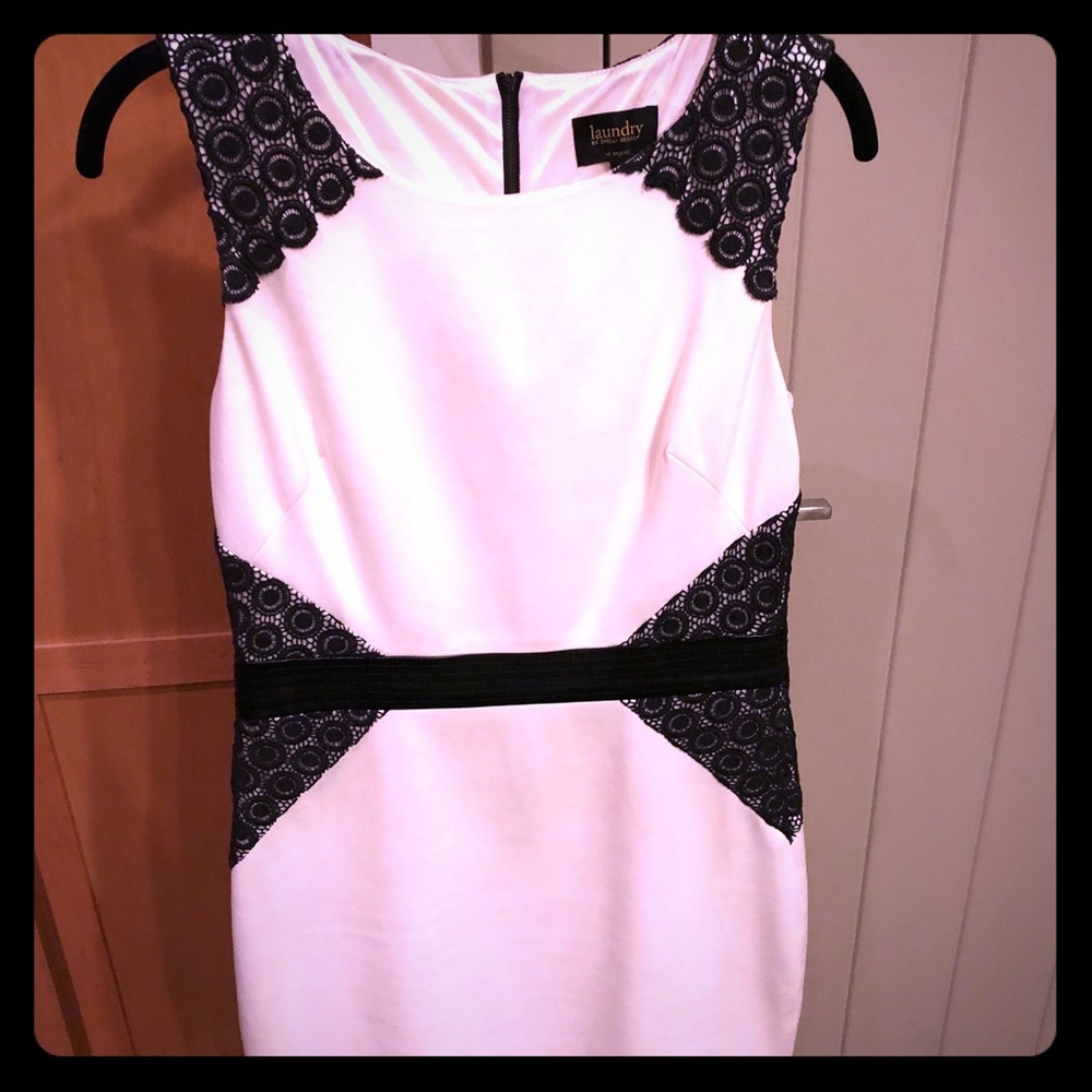 Brand new never worn Laundry B&W dress